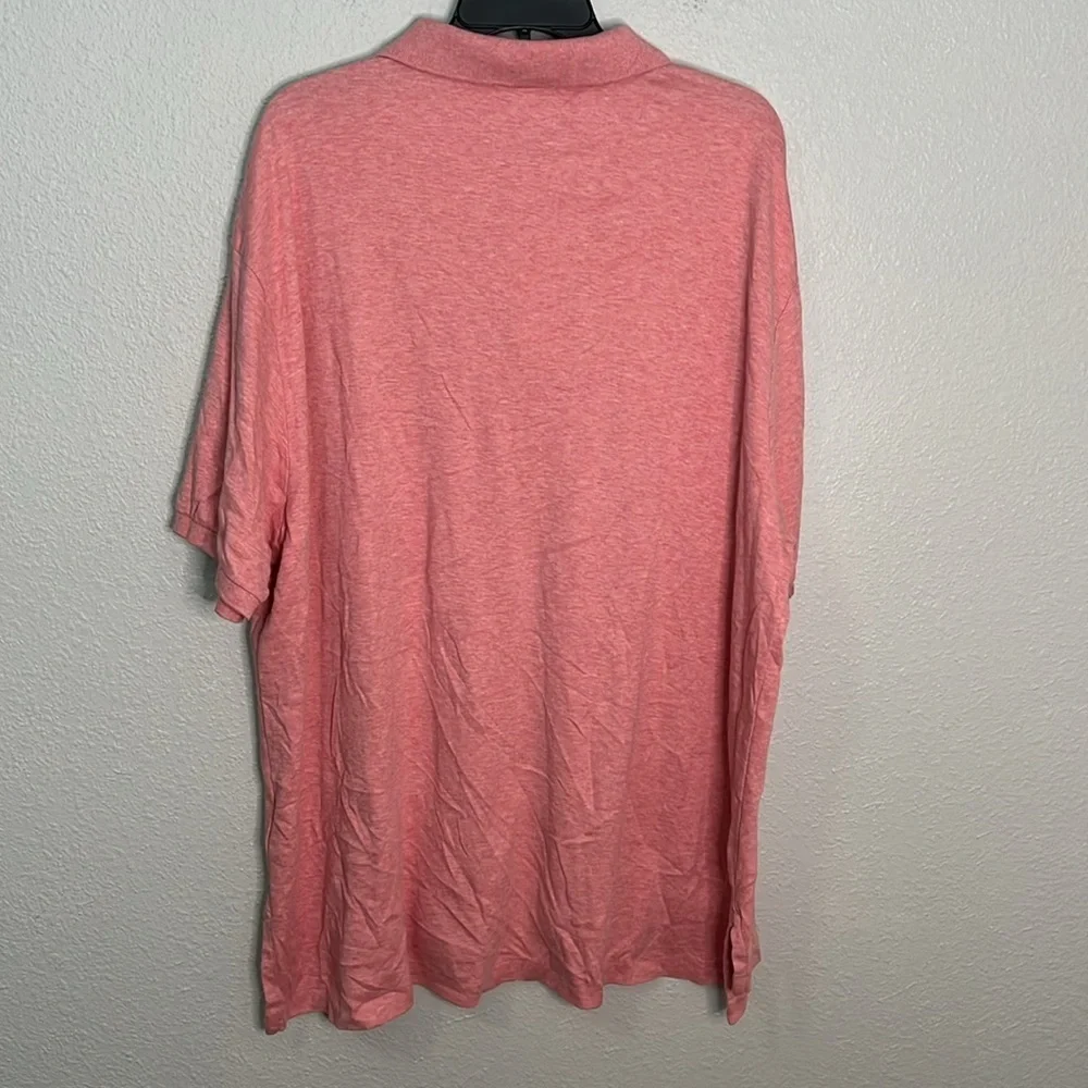 Polo Heathered Red Short Sleeve Polo Size 2XB